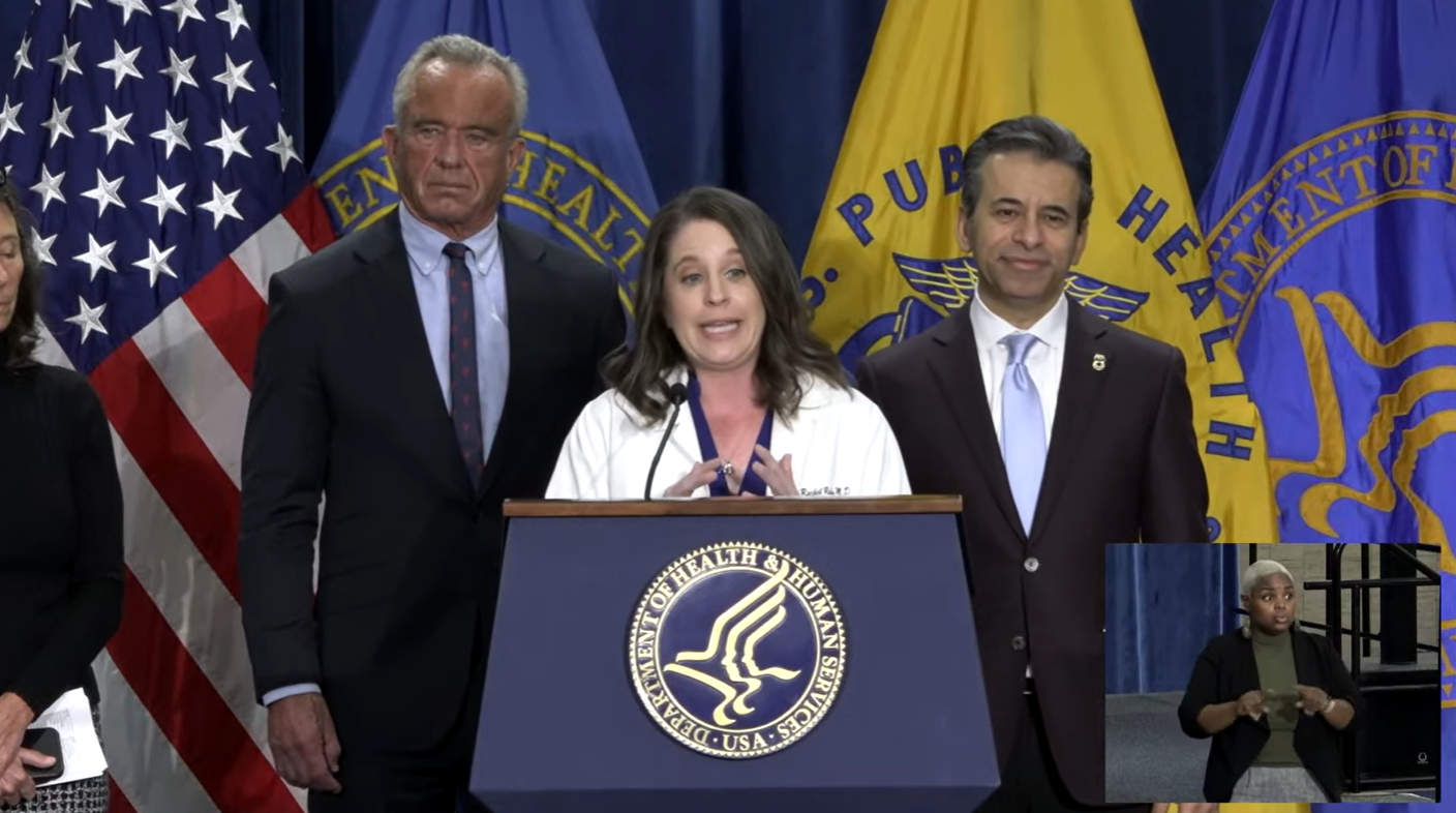 Dr. Rachel Rubin with Robert F. Kennedy Jr. and Dr. Martin A. Makary